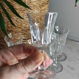 Stemmed liqueur glasses
