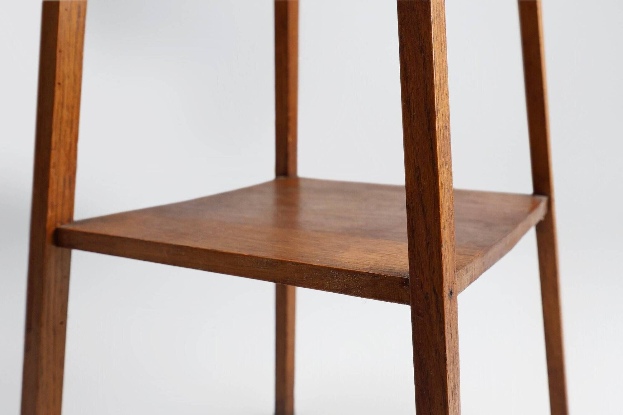 Table console Art Déco française en chêne, années 1920