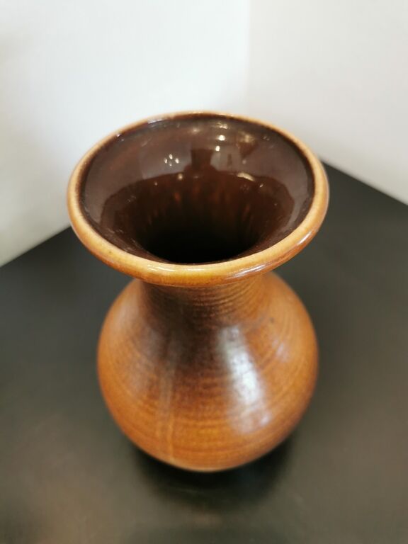 Brown vase marked Austria