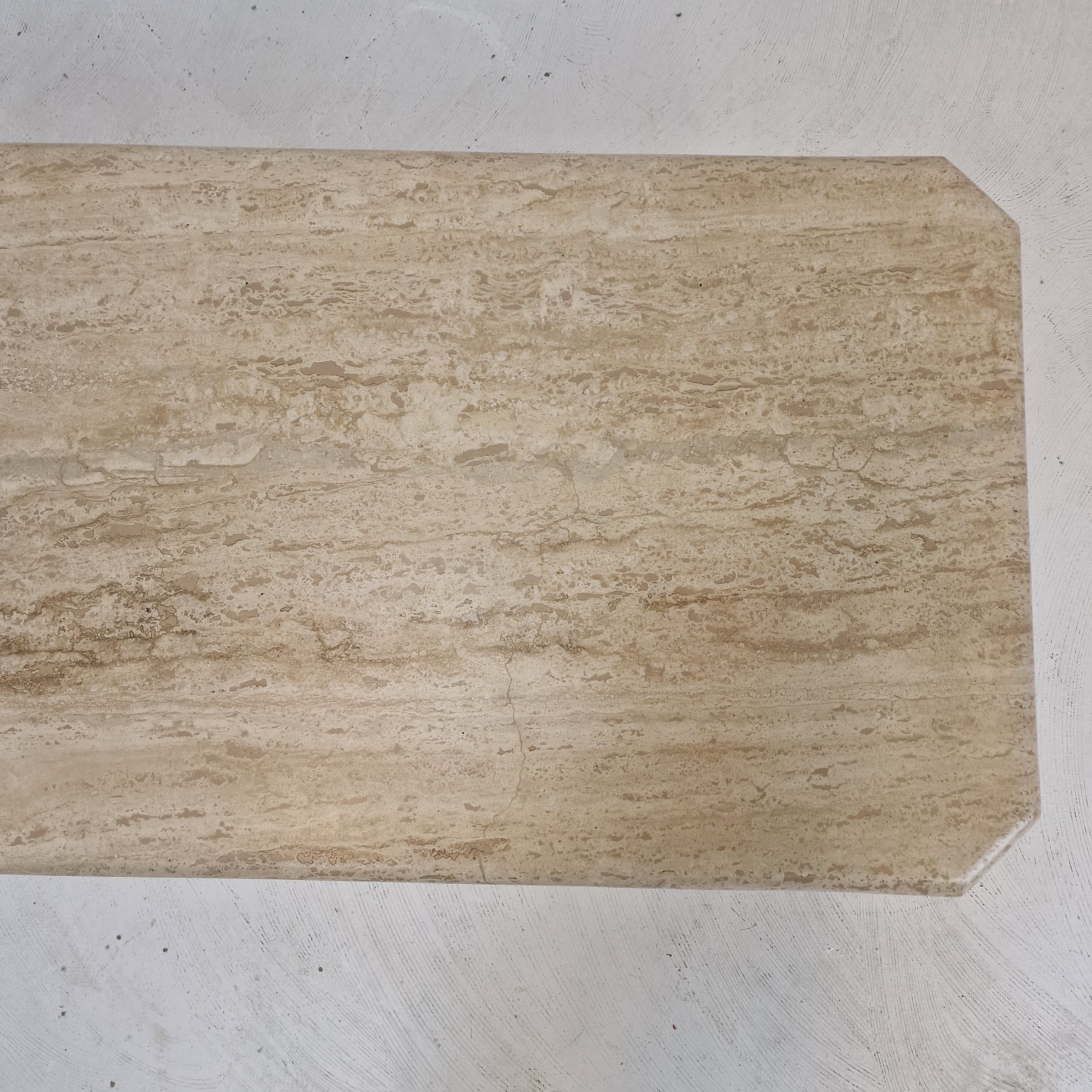 Italian travertine coffee table