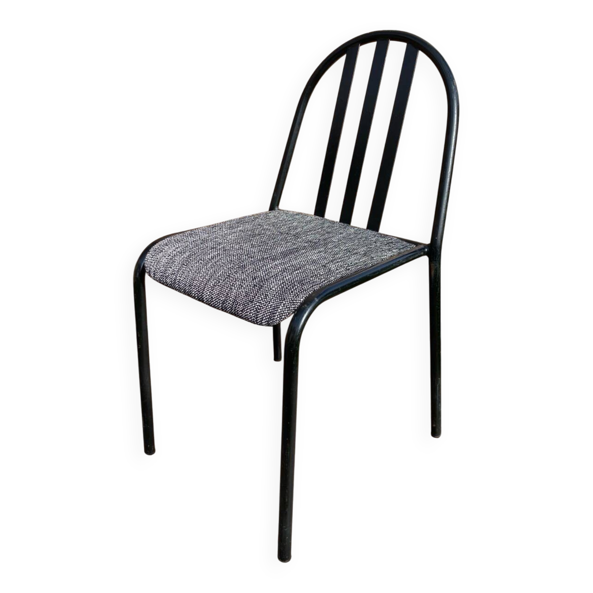 Black metal chair Mallet Stevens