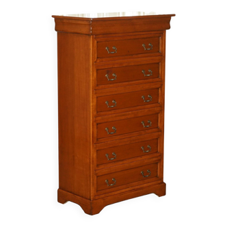 Large tall drawer unit Consorzio Mobili in cherry wood