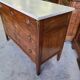 Louis xvi style mahogany 3-drawer chest of 19th century