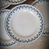 Set 6 plates Terre de Fer Barbeaux