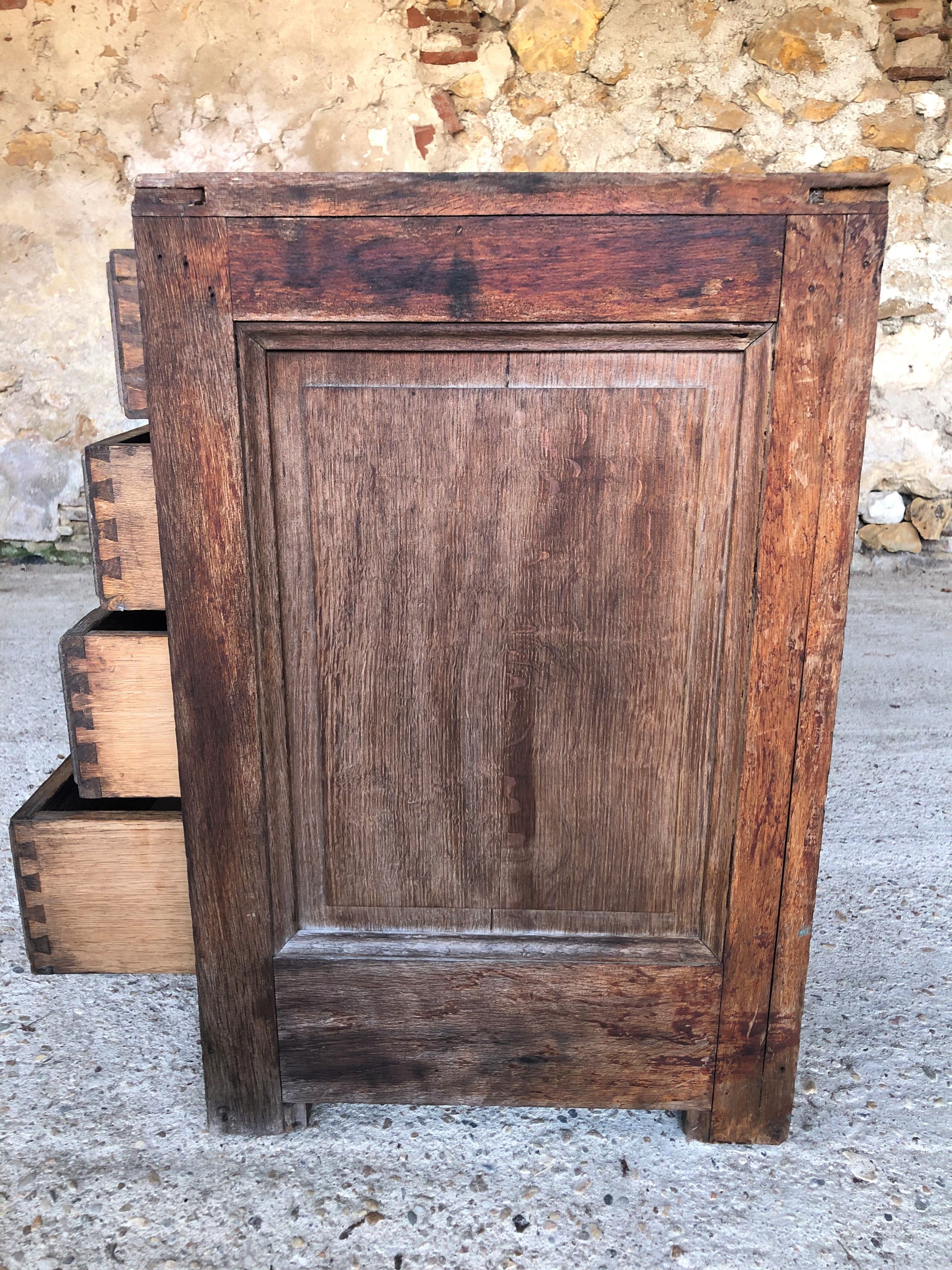Cabinetmaker's workshop furniture with 12 drawers circa 30's/40's