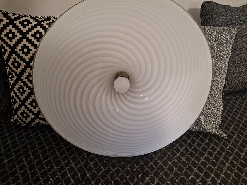 XLarge Murano Swirl Glass Pendant