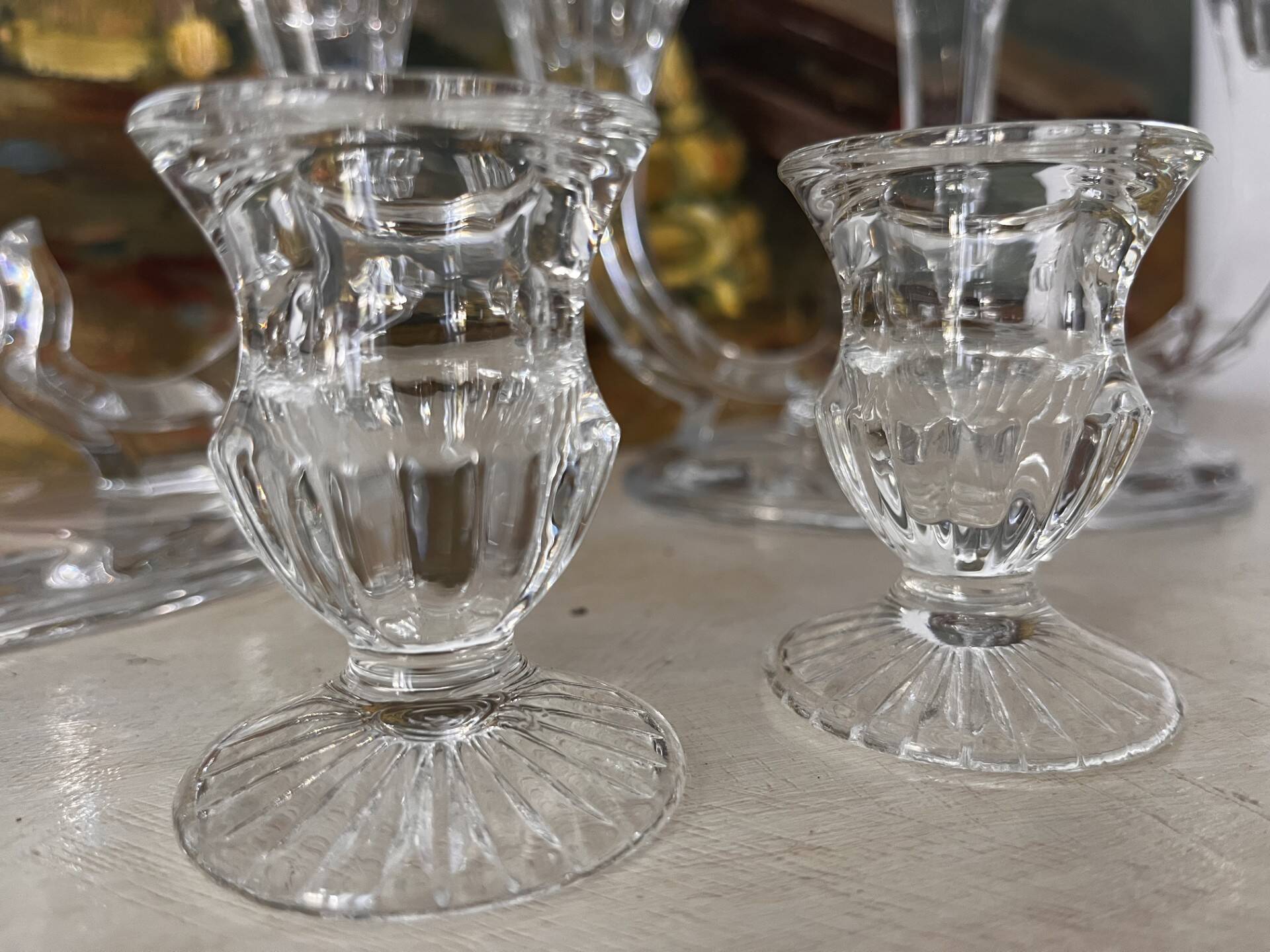 Set of 4 1960s candlesticks