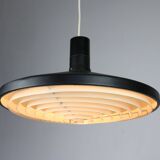 Mid-century industrial danish black pendant lamp, 1960s