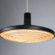 Suspension noire industrielle mid-century, danemark, 1960s