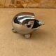 Ancien cendrier forme poisson en métal argenté vintage