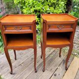 Pair of Louis XV bedside tables in cherry wood.