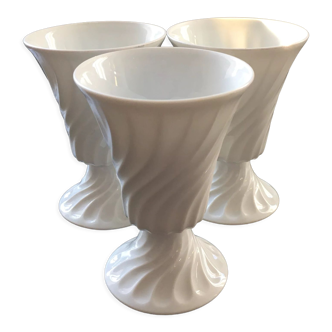 Set of 3 porcelain coffee bowls