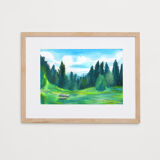 Original drawing "The Vercors"