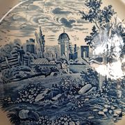 Grand plat de service rond en porcelaine Château Bleu de Villeroy & Boch