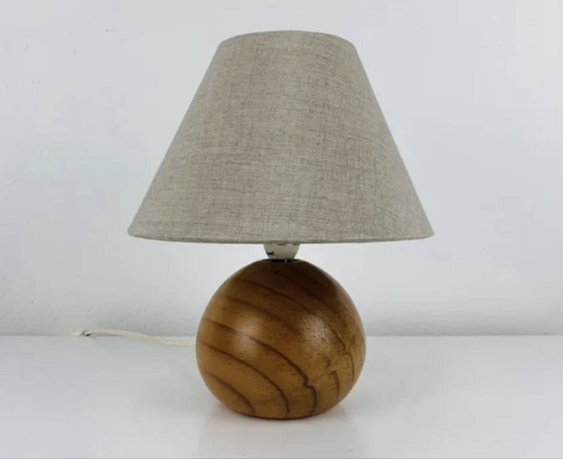 80s pine ball lamp