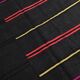 Tapis Kilim rayé gris foncé et noir