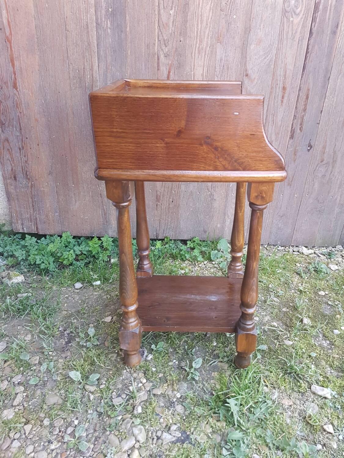 Chevet table nuit  bois + case vintage