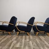 Armchairs by Jindrich Halabala for Up Závody, Set of 3