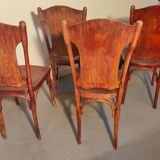 Ensemble de quatre chaises Joseph et Jacob Kohn