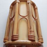 Pair of bamboo sconces