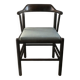 Desk armchair in wood and skai