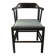 Desk armchair in wood and skai