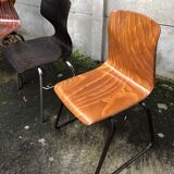 Set of 4 mismatched Dutch vintage chairs - Galvanitas, Eromes, Flottoto