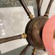 Pink Liberty Style Wrought Iron Chandelier 1960’s