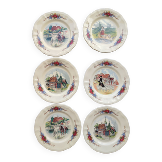 6 Obernai dessert plates