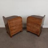 Pair of Art Deco bedside tables