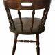 Set de 4 chaises montagnardes en chêne