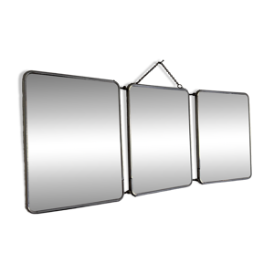 miroir vintage 1960 triptyque - barbier