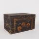 Chinese wooden chest with floral illustrations (China, circa 1900) #3