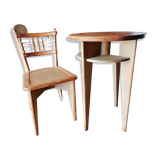 Round table and chair, 1960