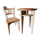 Table ronde et sa chaise, 1960