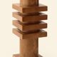 Mango wood candlestick