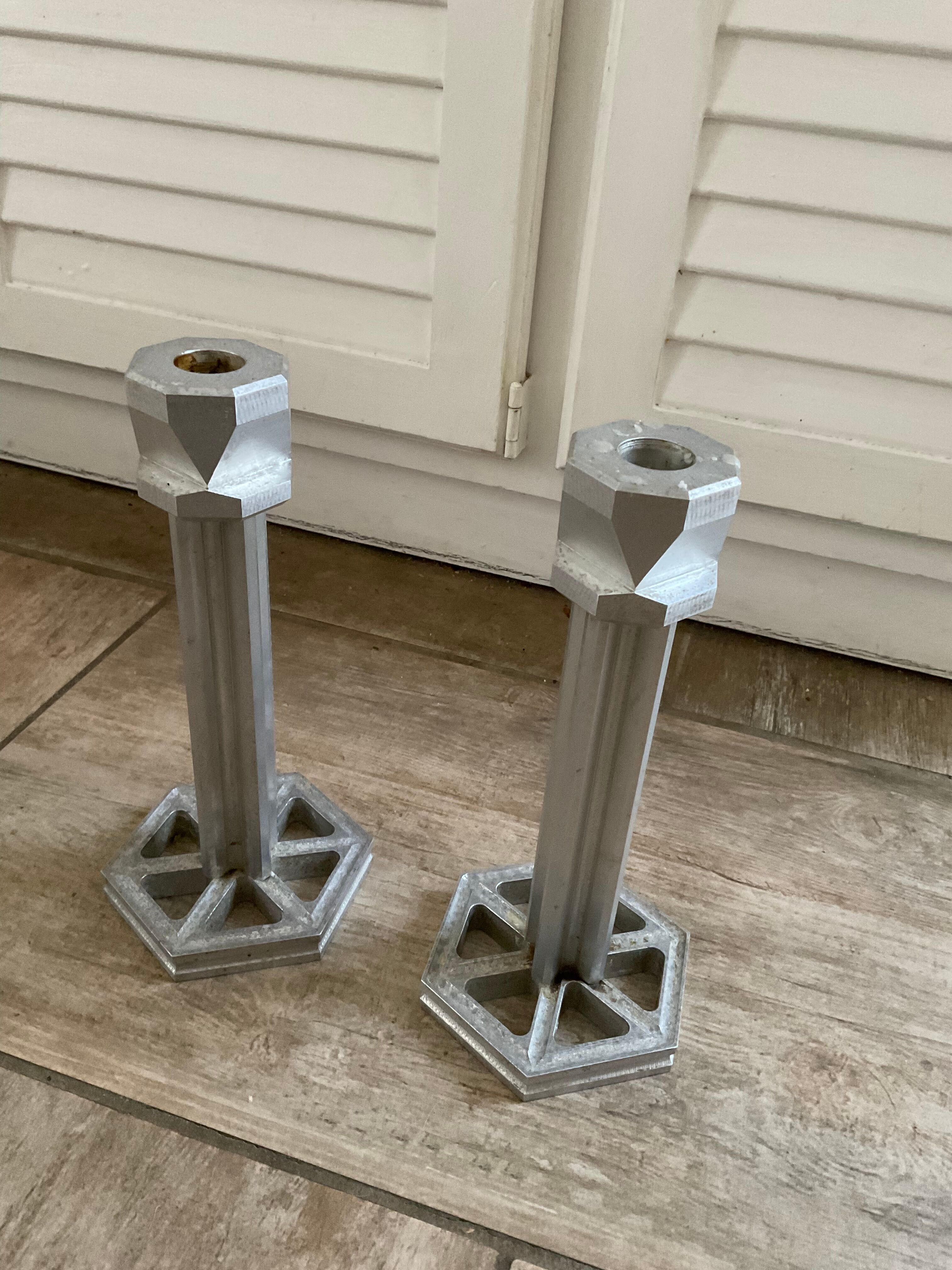 Pair candle holders