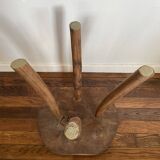 Brutalist Wooden Stool