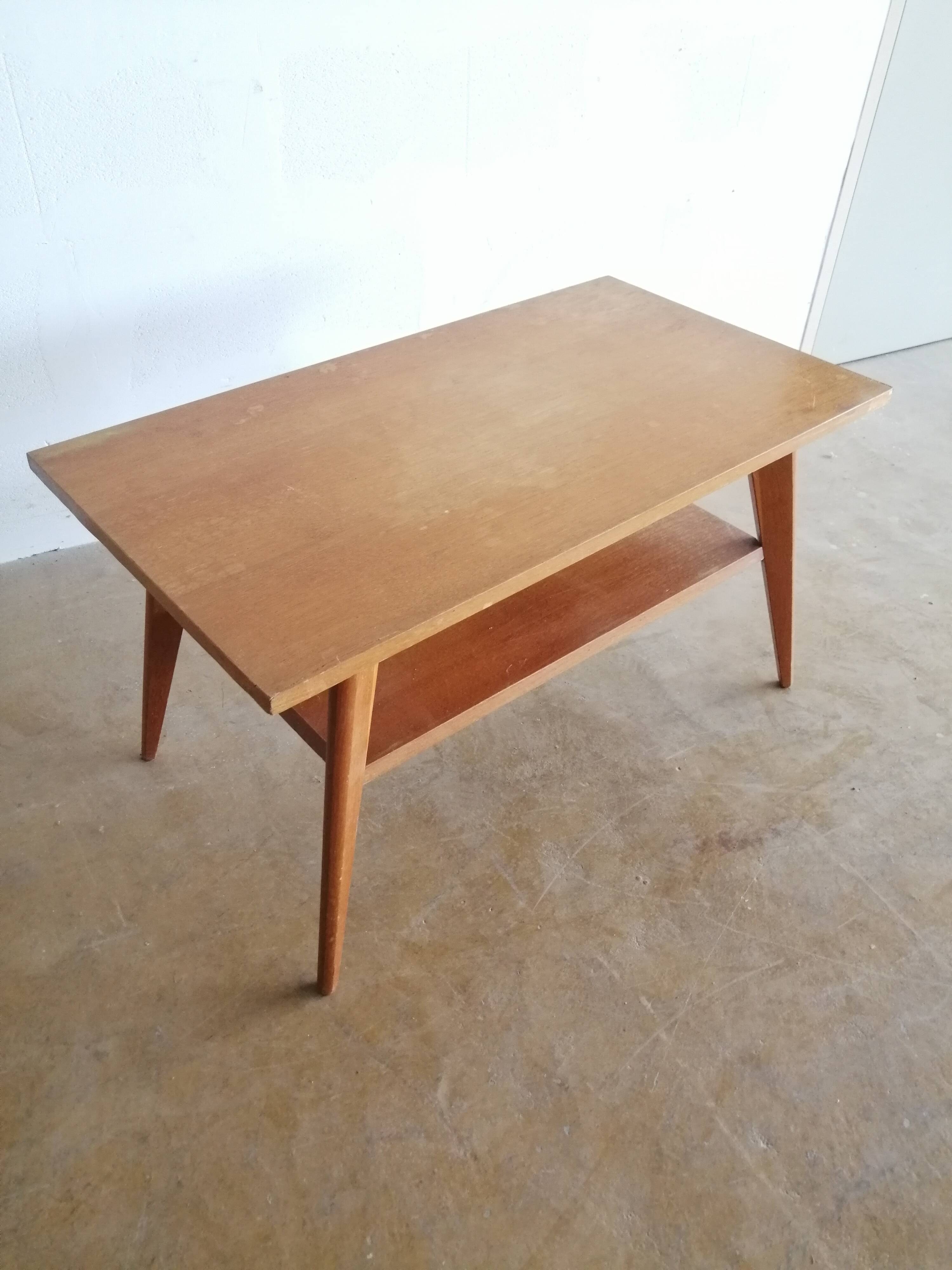 Vintage oak coffee table