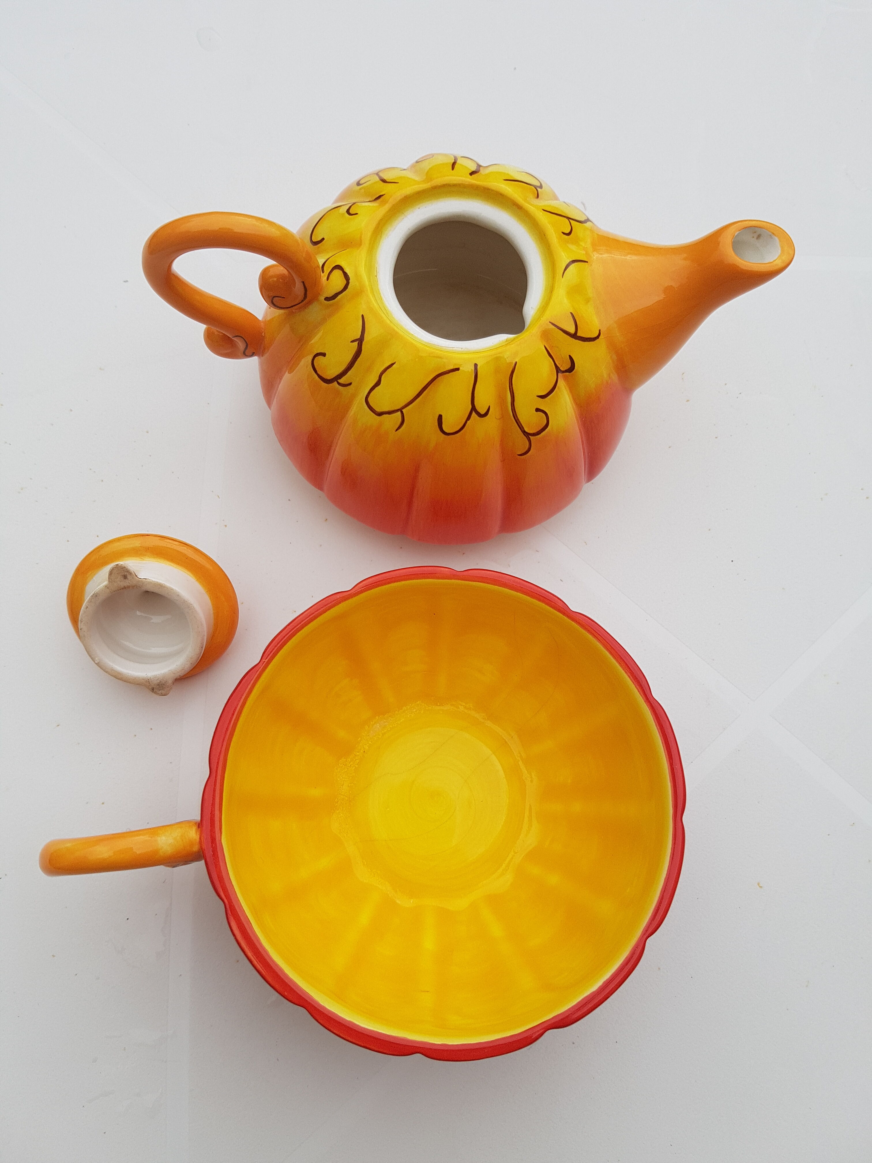 Pumpkin teapot