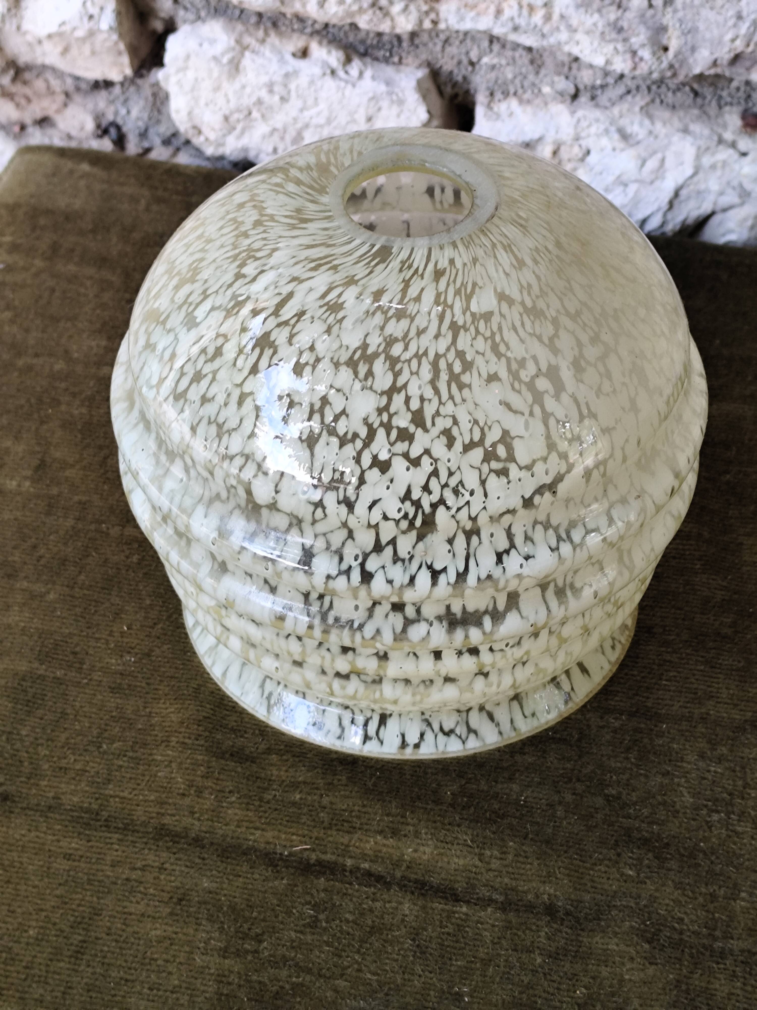 Speckled glass globe