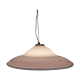 Pink Murano swirl pendant light