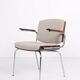 Conference chair – Rosewood & light grey fabric – Duba – 1960s