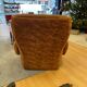 Brown velvet armchair, space age, 70s