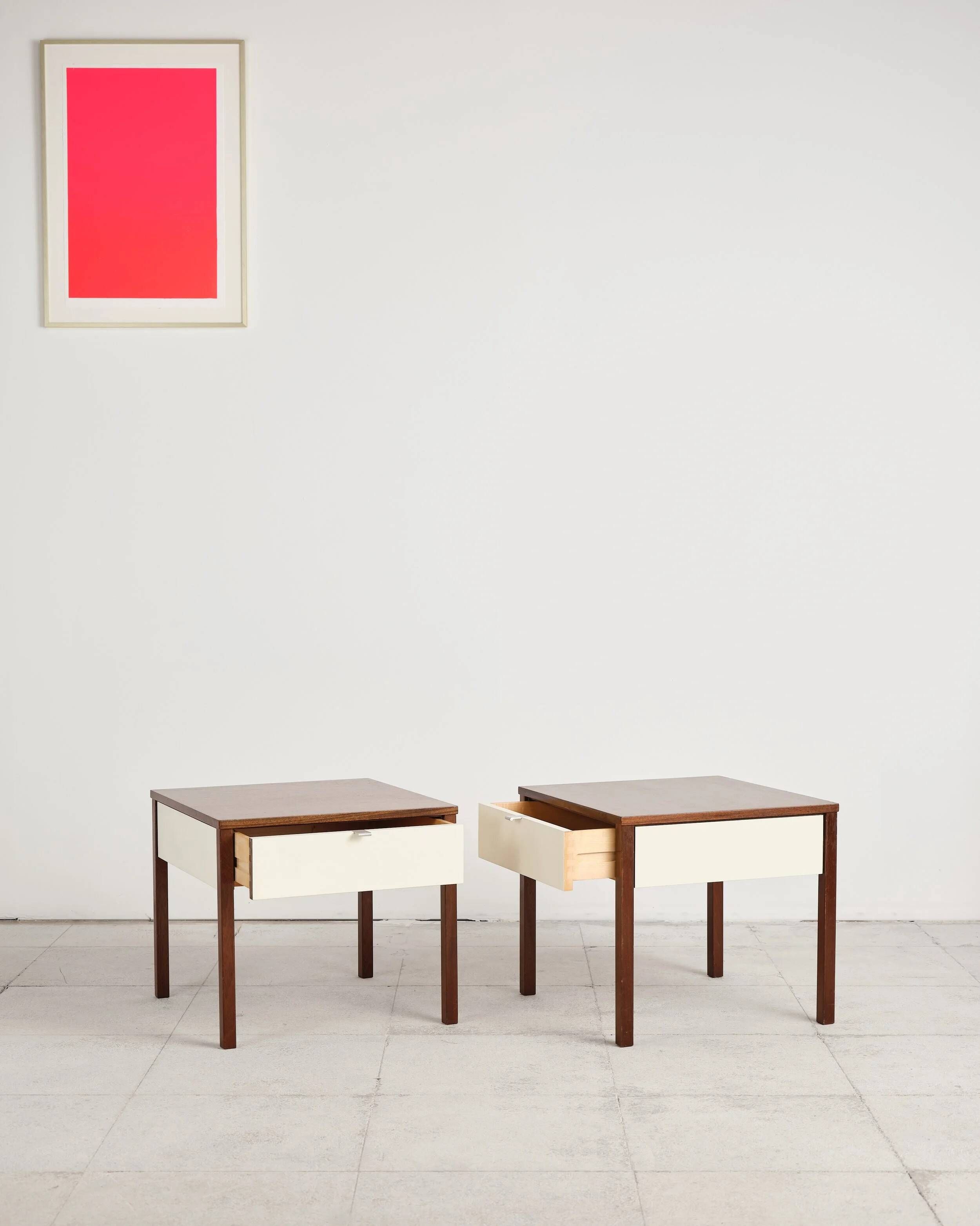 Pair of bedside tables by Florence Knoll, United States, 1960s