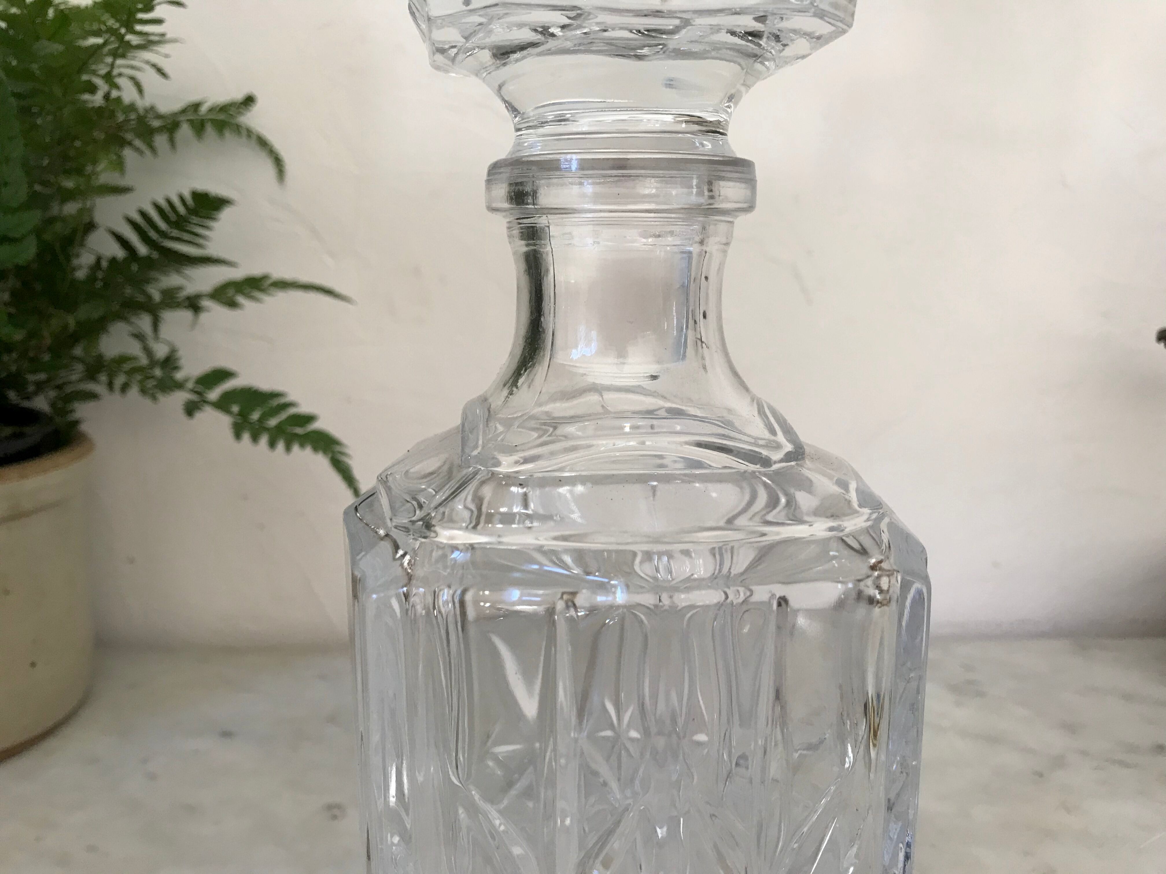 Crystal whisky carafe