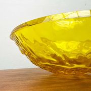 Vintage Italian Large Rare Yellow Moon Bowl from Mario Bellini for Kartell