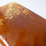 signed mixed earth ceramic tray with marbled effect