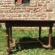 Extendable oak table
