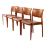 4 chaises modèle 80 par Niels Otto Moller